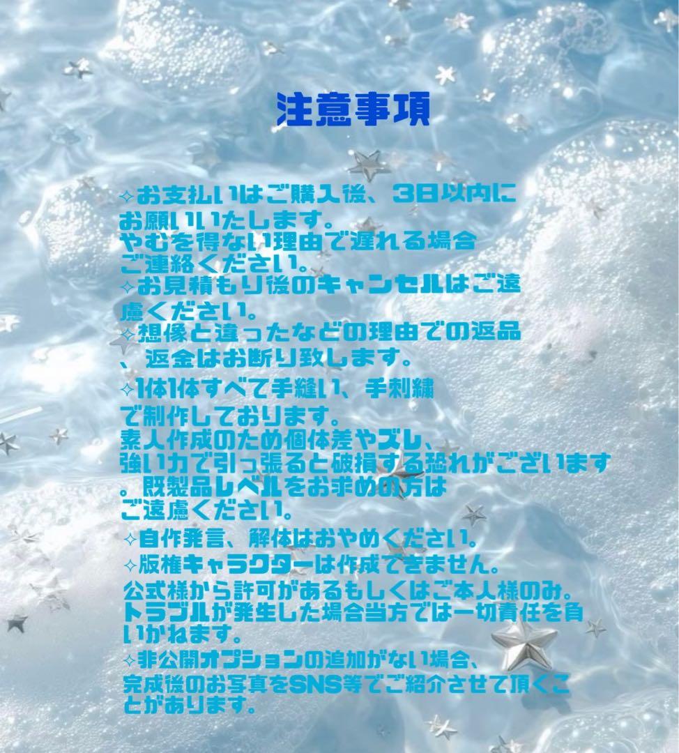 【限定5枠】推しぬい オリキャラ 自作ぬい 作ります