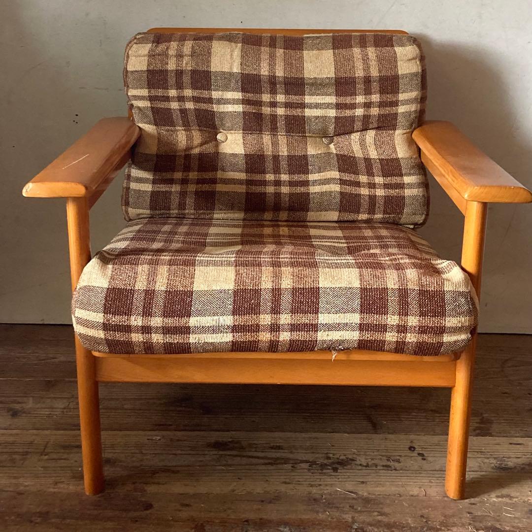ヴィンテージ オールドカリモク 1人掛け ソファ イージーチェア 1