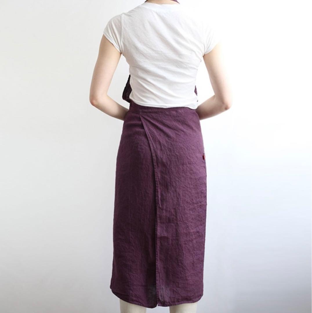 リーノエリーナ　エプロン　マノン　パープル