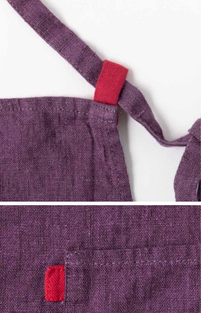 リーノエリーナ　エプロン　マノン　パープル