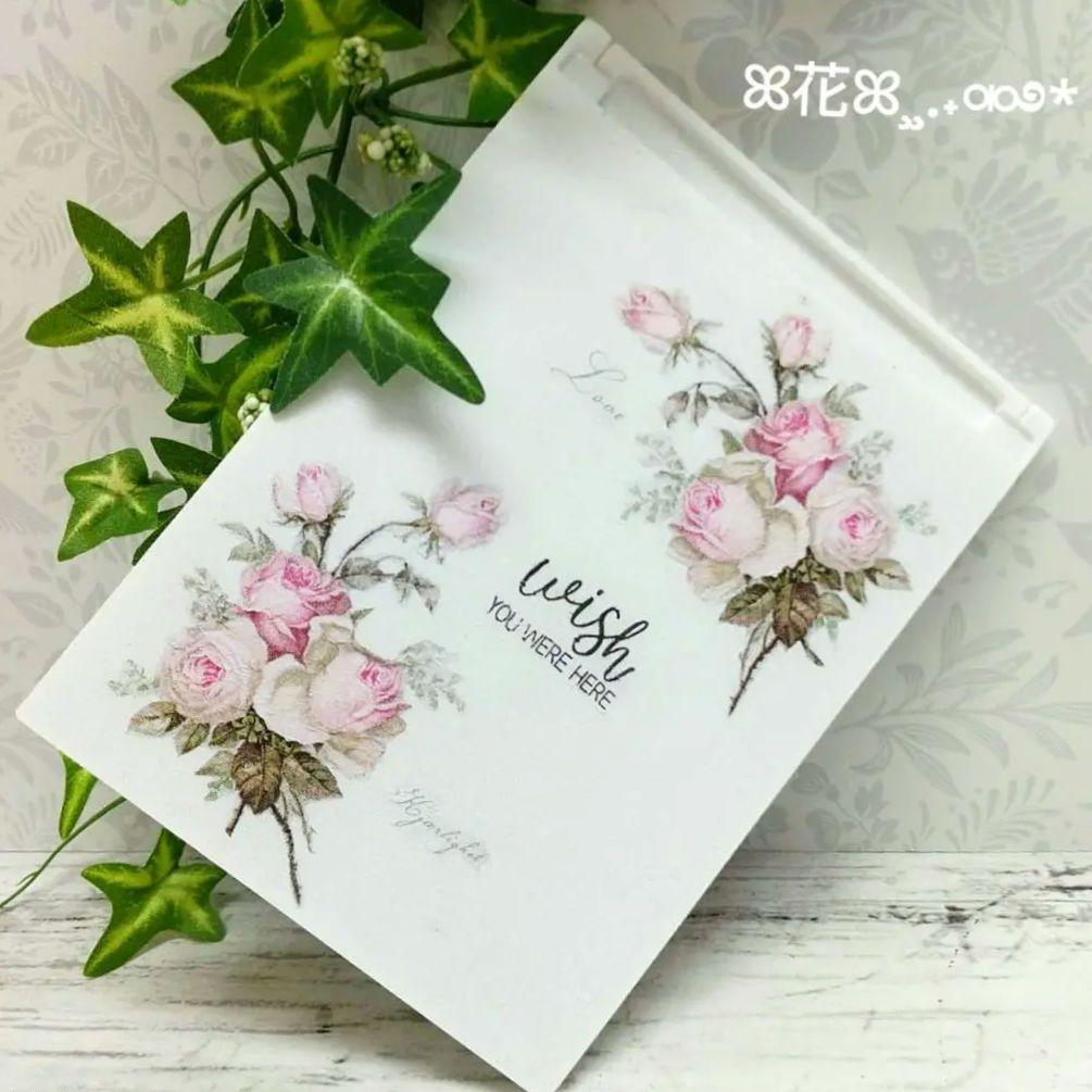 ❤︎sale❤︎デコパージュ ꔛ‬ꕤインテリア雑貨♡コンパクトミラー♡リメイク