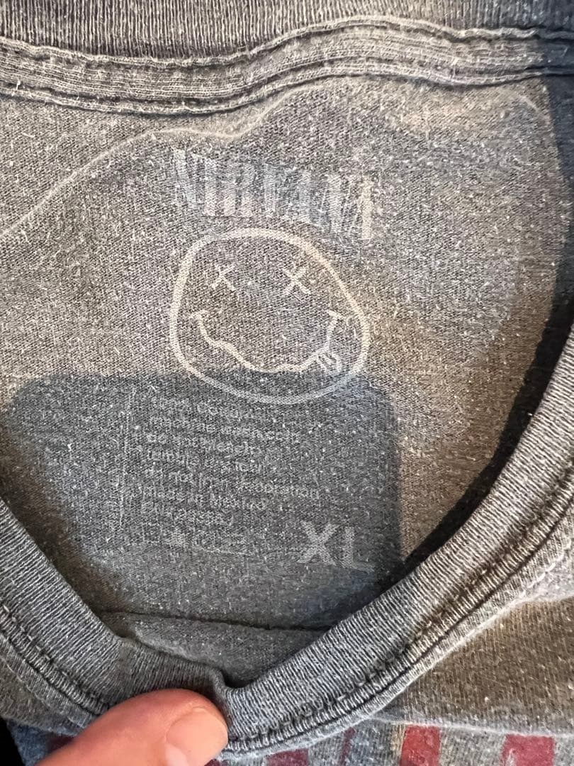NIRVANA オフィシャル NEVER MIND フォト Tシャツ L