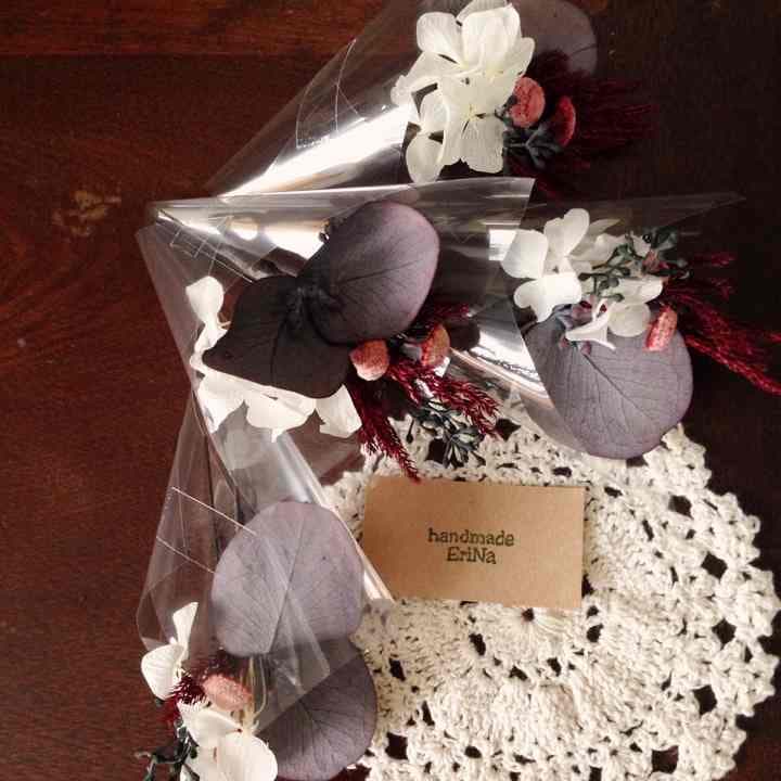 1600円 本物花 葉 髪飾り ユーカリ あじさい 卒業 入学 ブライダル