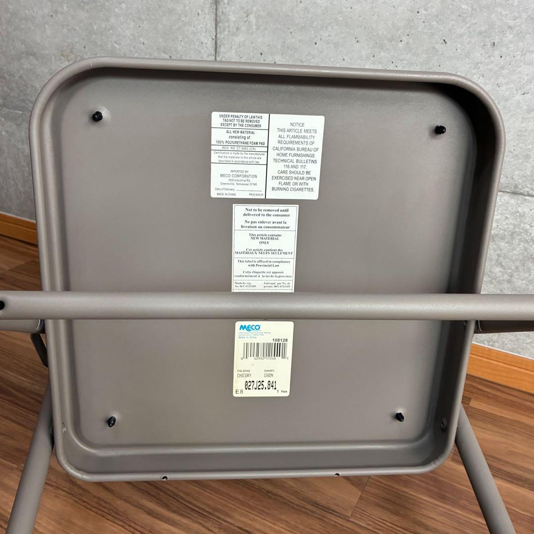 MECO フォールディングチェア　パイプ椅子　折り畳み椅子