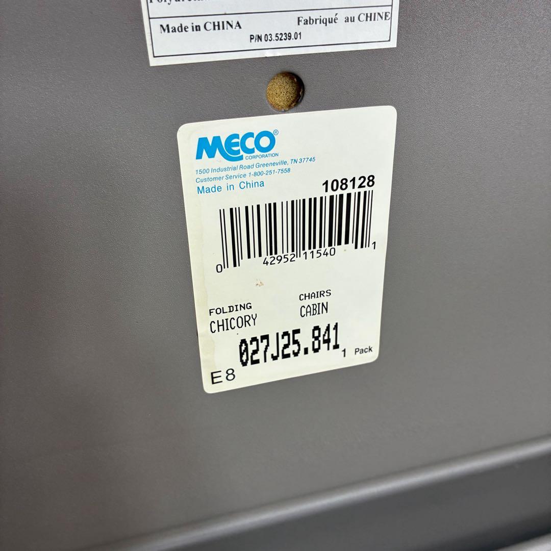 MECO フォールディングチェア　パイプ椅子　折り畳み椅子