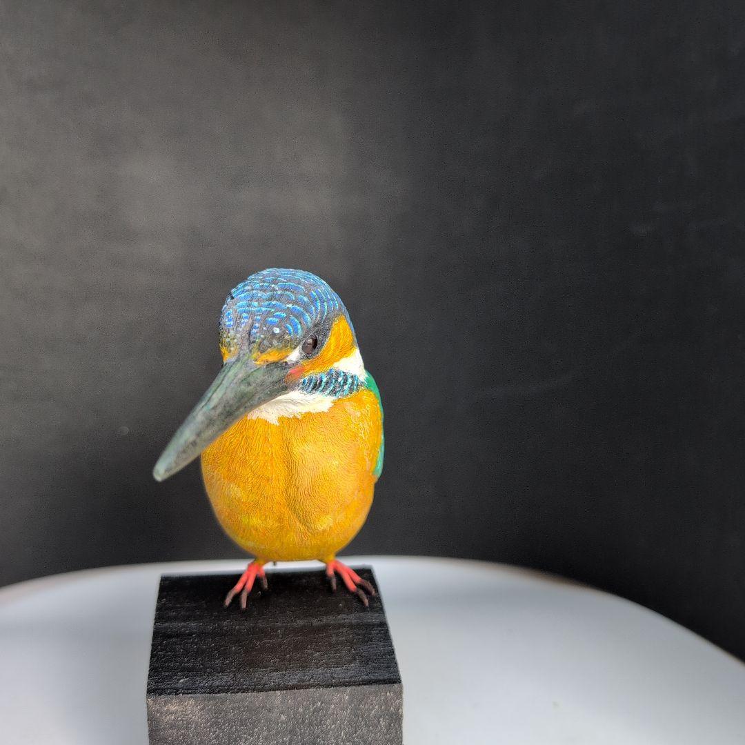 コーヒーヤロウさま専用　カワセミ バードカービング　　野鳥彫刻　木彫りの野鳥