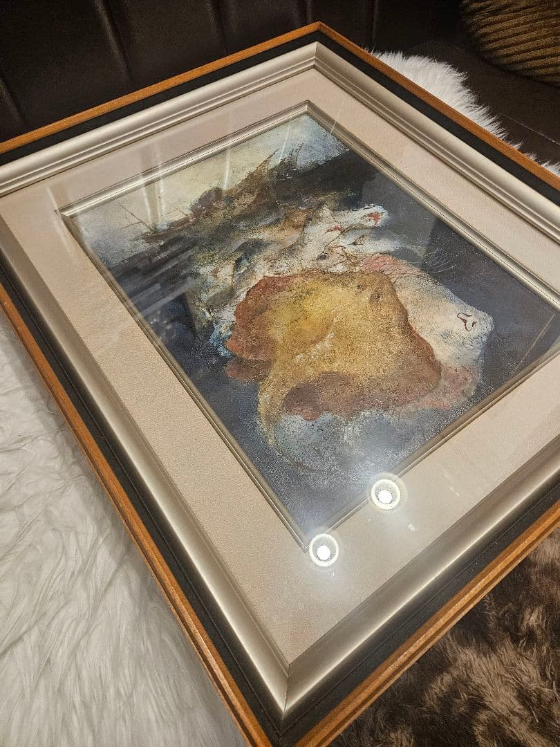 工藤和男『漁群』油彩 6号 朝日画廊取扱い 稀少作品