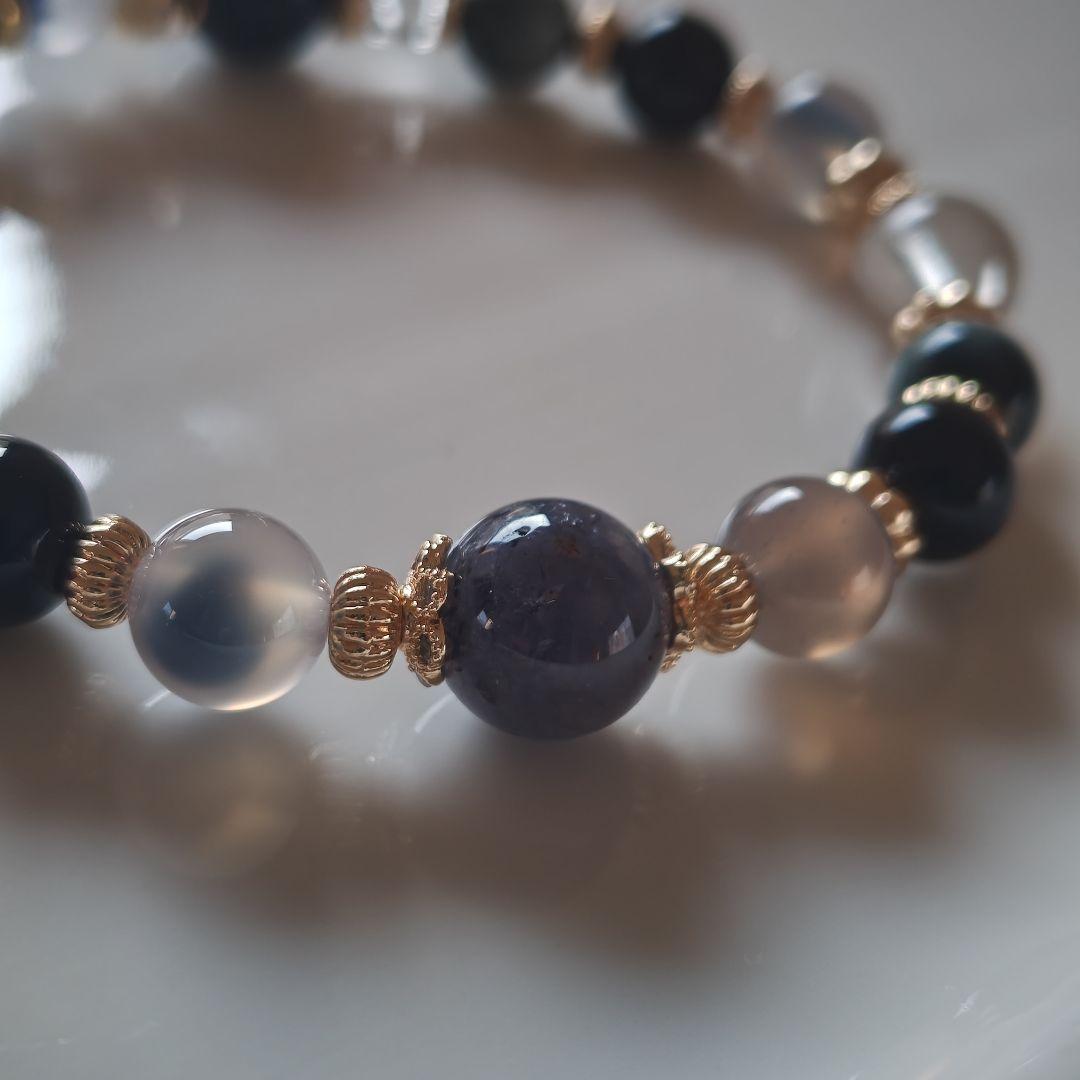 ブルータイガーアイ、タンザナイト、デュモルチェライトインクオーツ、イーグル