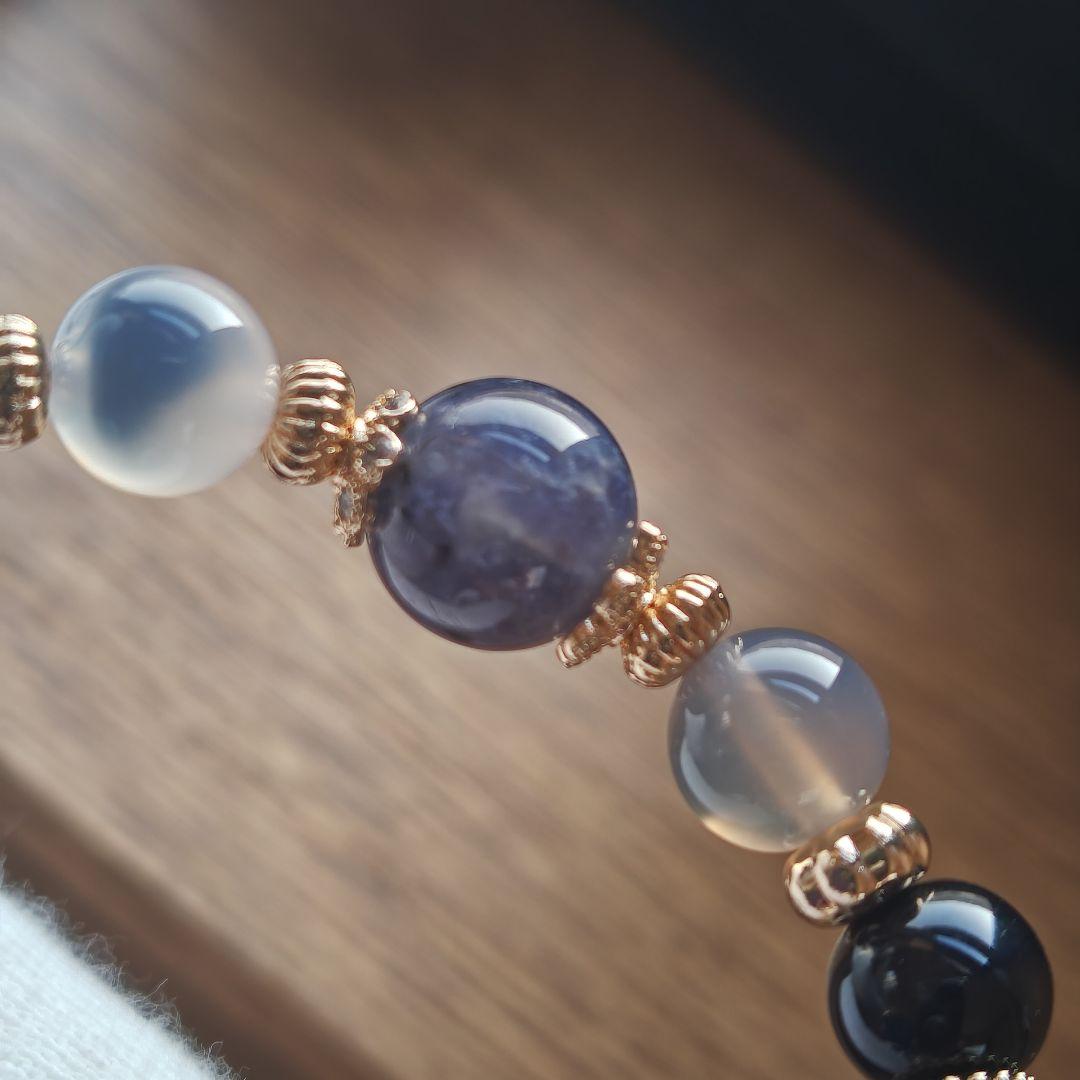 ブルータイガーアイ、タンザナイト、デュモルチェライトインクオーツ、イーグル