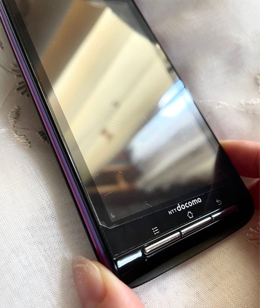 パナソニック NTTドコモ Androidスマートフォン本体 P-07C 黒③