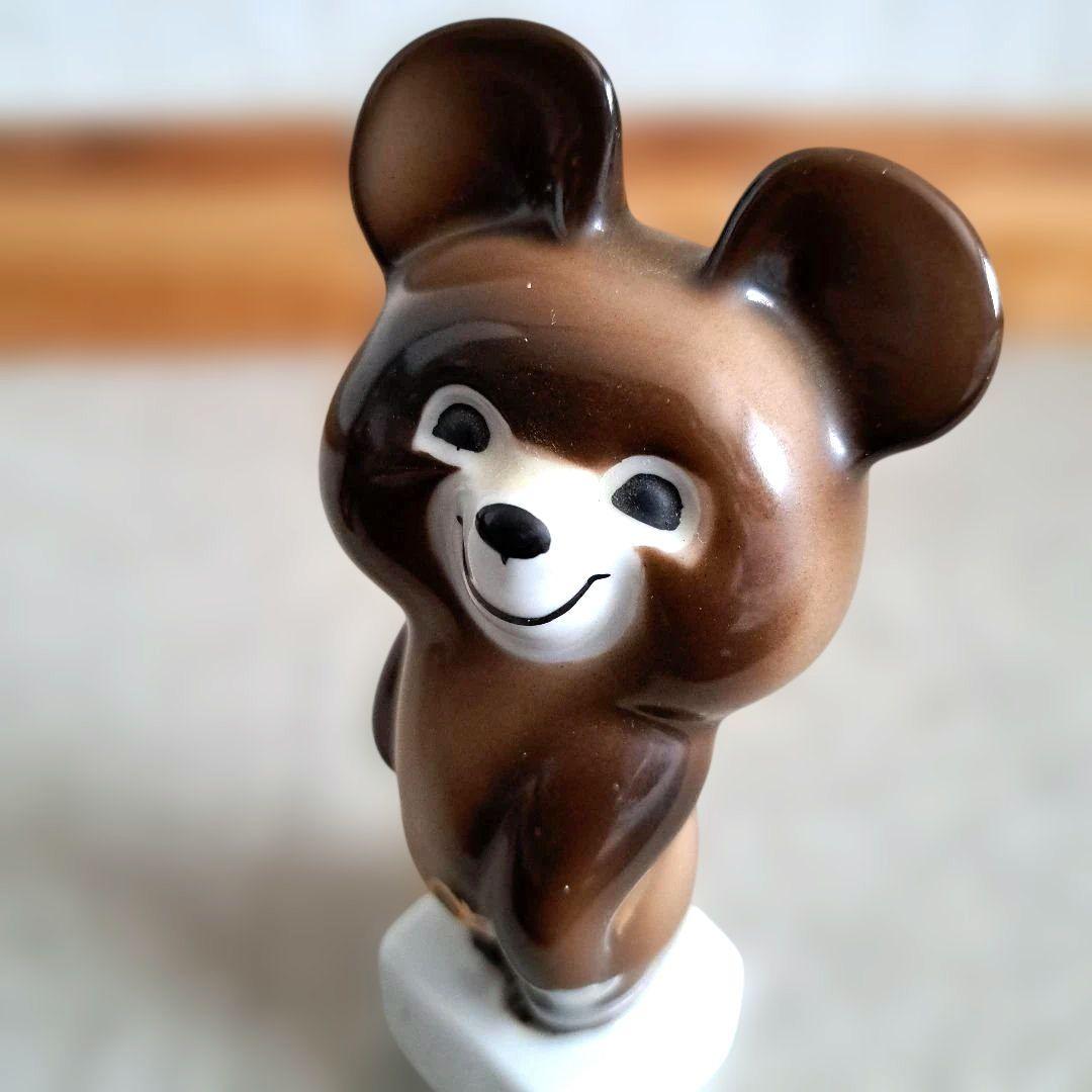 希少 レア 昭和 レトロ オリンピック グッズ こぐま 陶器 人形