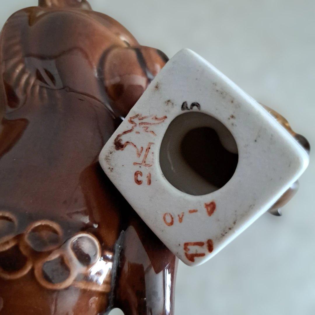 希少 レア 昭和 レトロ オリンピック グッズ こぐま 陶器 人形