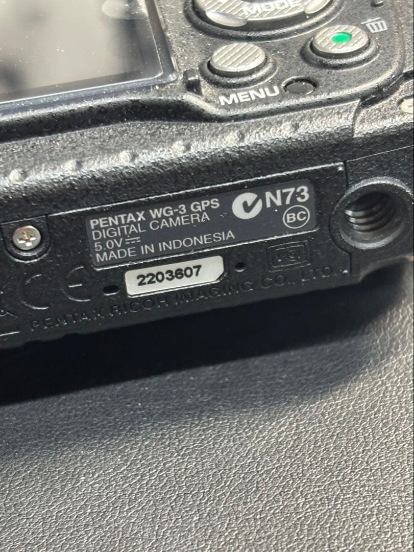 PENTAX WG-3 GPS RICOH タフボディ 高度 気圧 測定可能