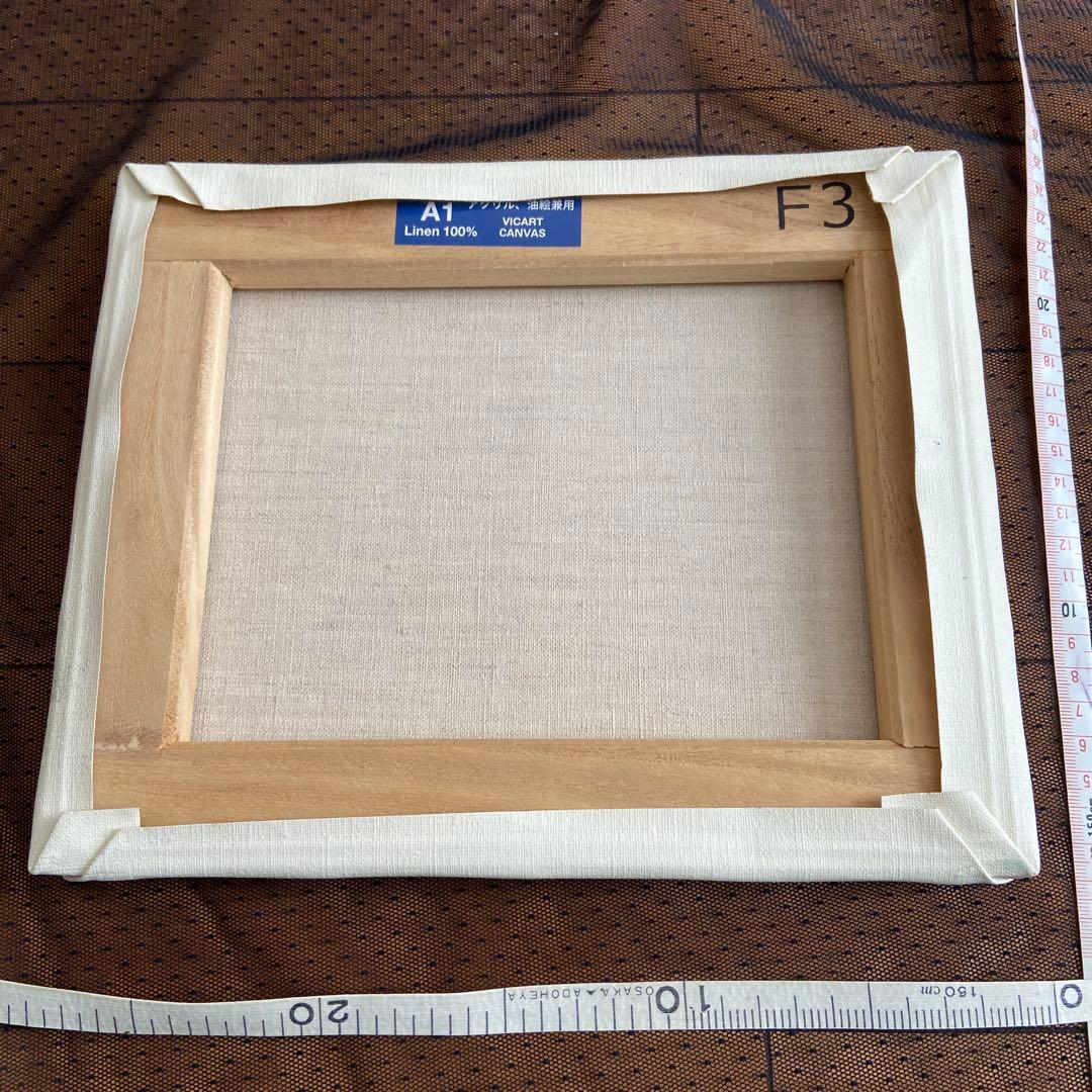 オレンジと黄色のグラデーションのバラ 油絵　F3 油彩　直筆