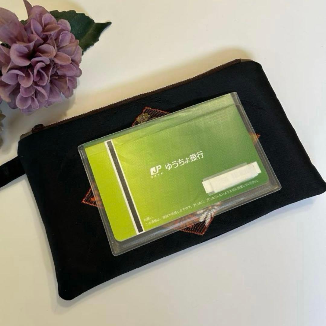 帯リメイク バッグポーチセット 782.693 サコッシュ　ファスナーポーチ