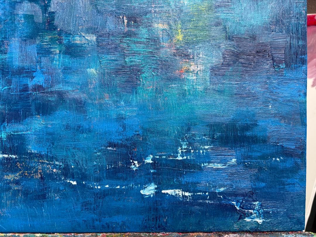 【最終価格】絵画　油絵　原画　抽象画　現代アート　F8