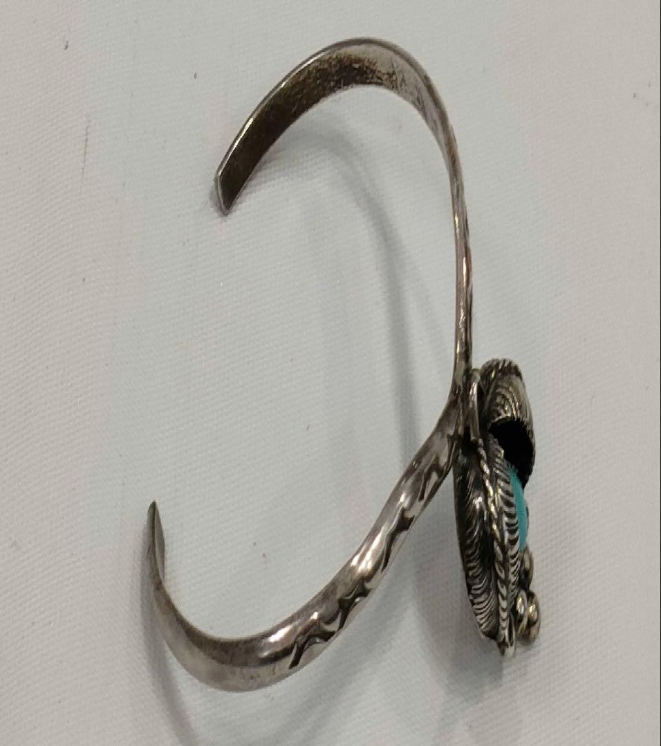 【ＤＳ刻印】ナホバ族　ターコイズ　バングル　インディアン　シルバー
