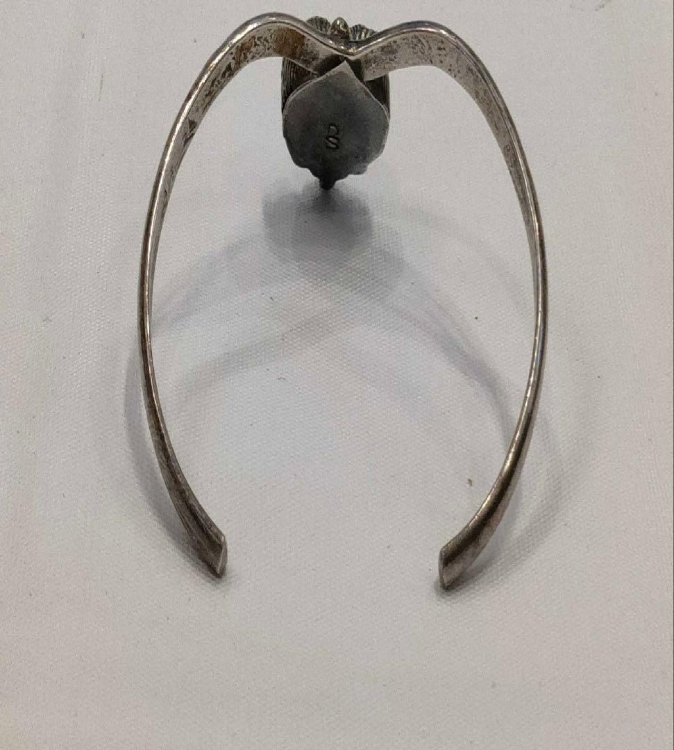 【ＤＳ刻印】ナホバ族　ターコイズ　バングル　インディアン　シルバー