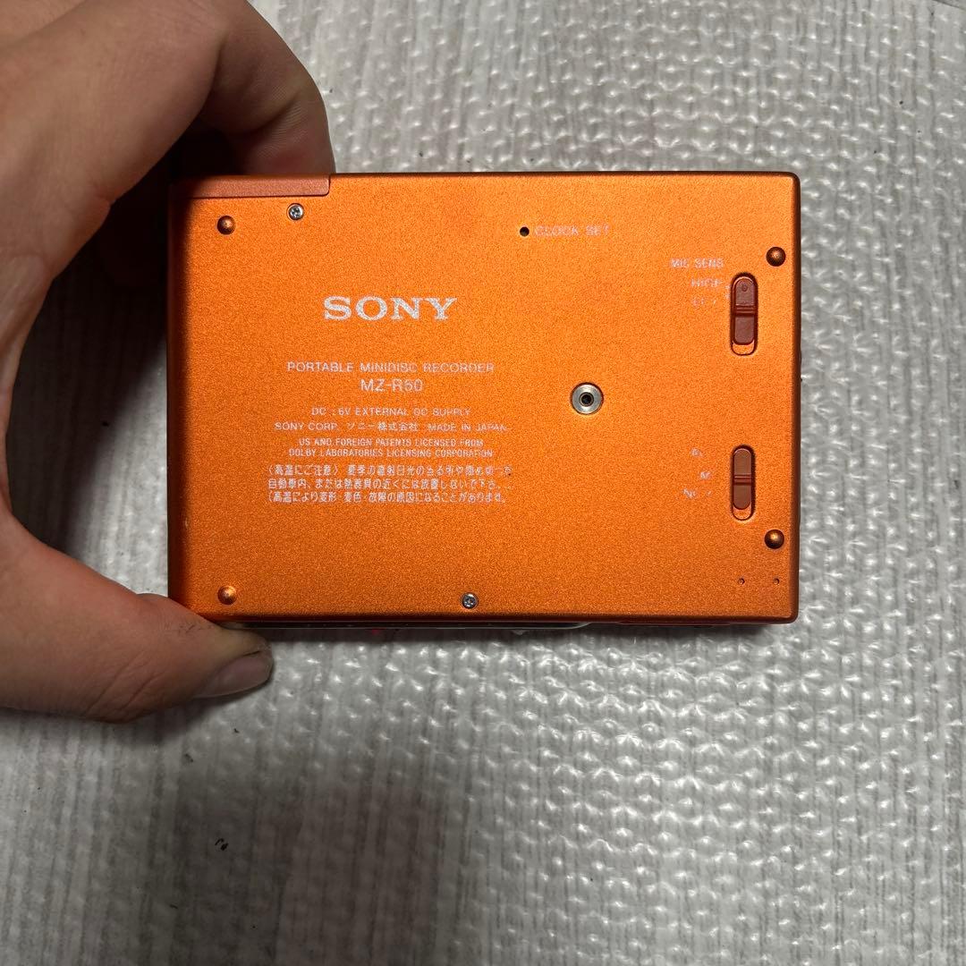 SONY MZ-R50 ポータブルMDプレーヤー オレンジ