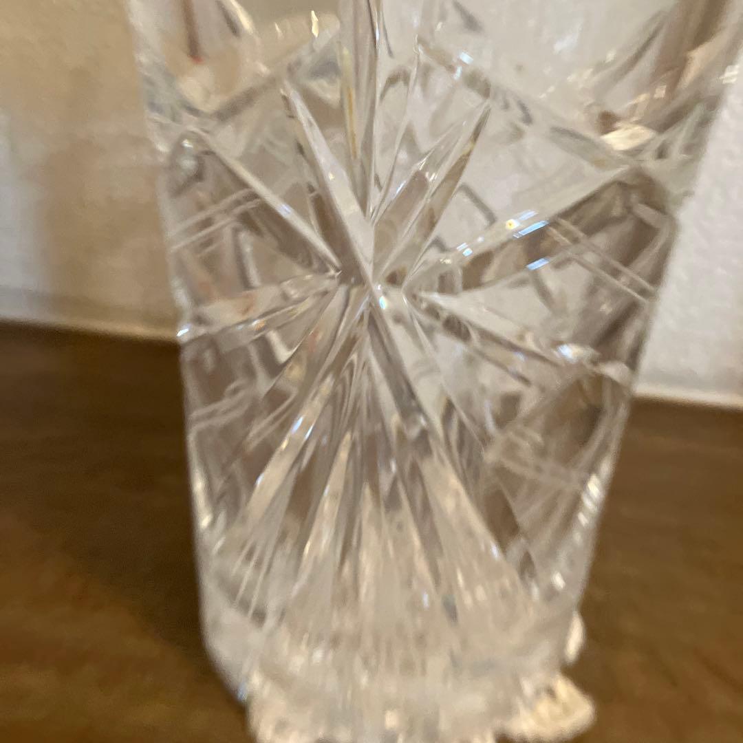 ［美品］ボヘミアクリスタル花瓶