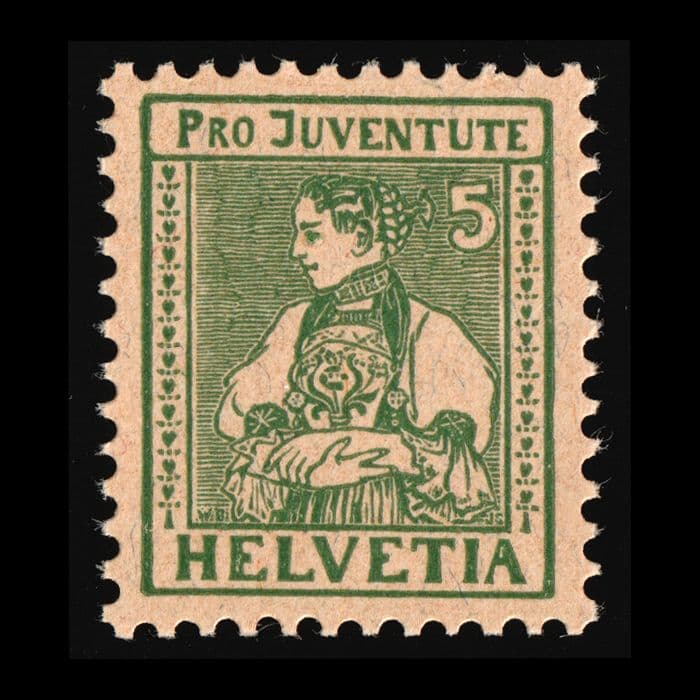 青少年福祉の切手（スイス 1917年）