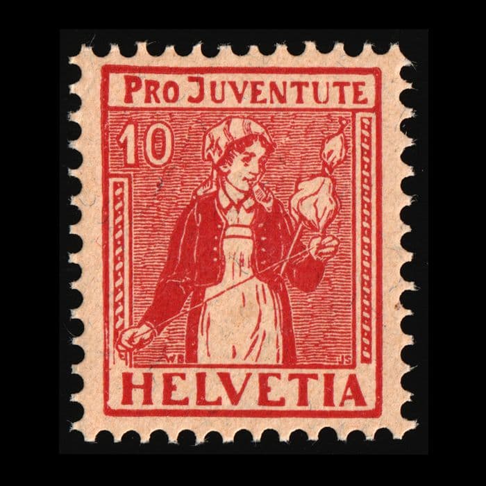 青少年福祉の切手（スイス 1917年）