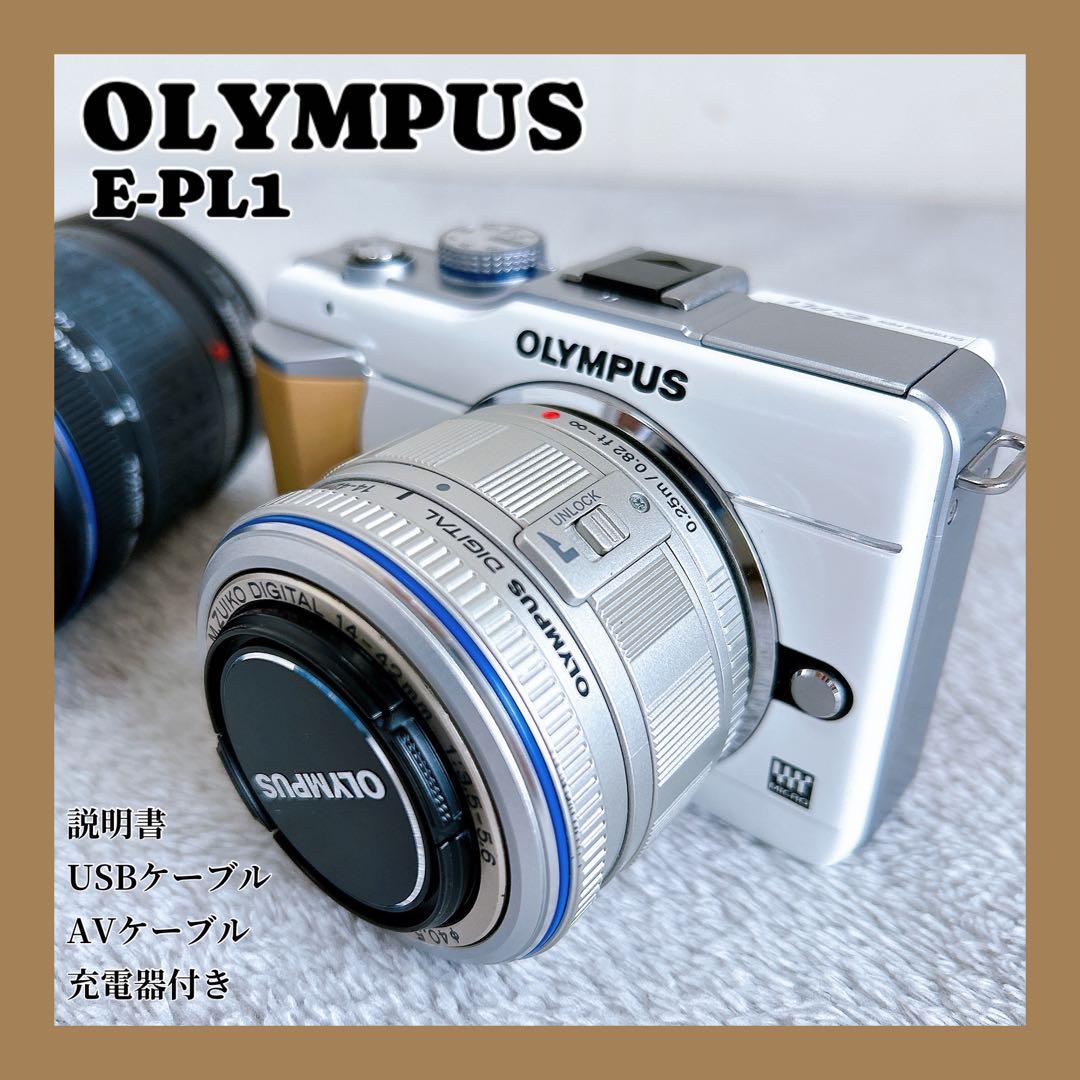 OLYMPUS E-PL1 ミラーレス一眼カメラ バッテリー 説明書付き