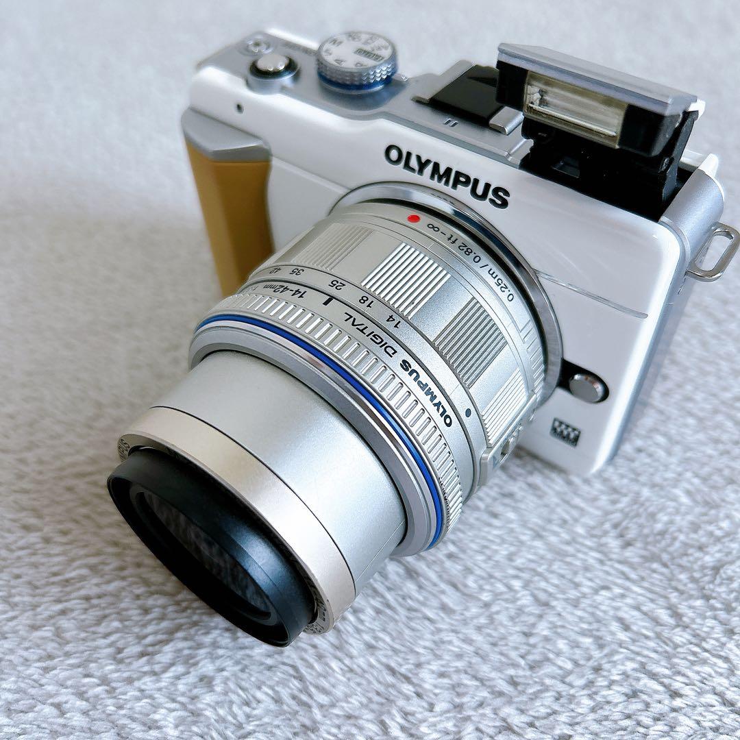 OLYMPUS E-PL1 ミラーレス一眼カメラ バッテリー 説明書付き