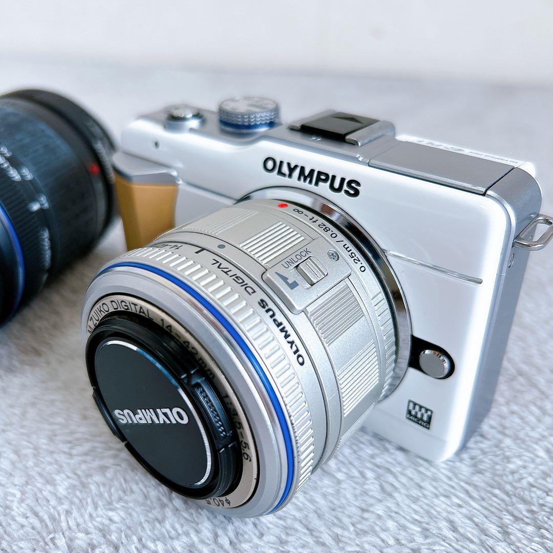 OLYMPUS E-PL1 ミラーレス一眼カメラ バッテリー 説明書付き