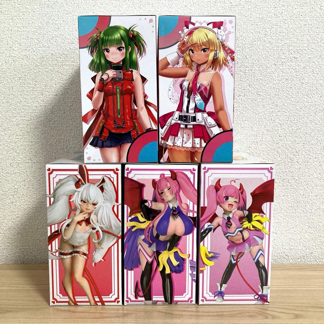 bmⅡDX 麻雀ファイトガール プライズ フィギュア 5点 KONAMI