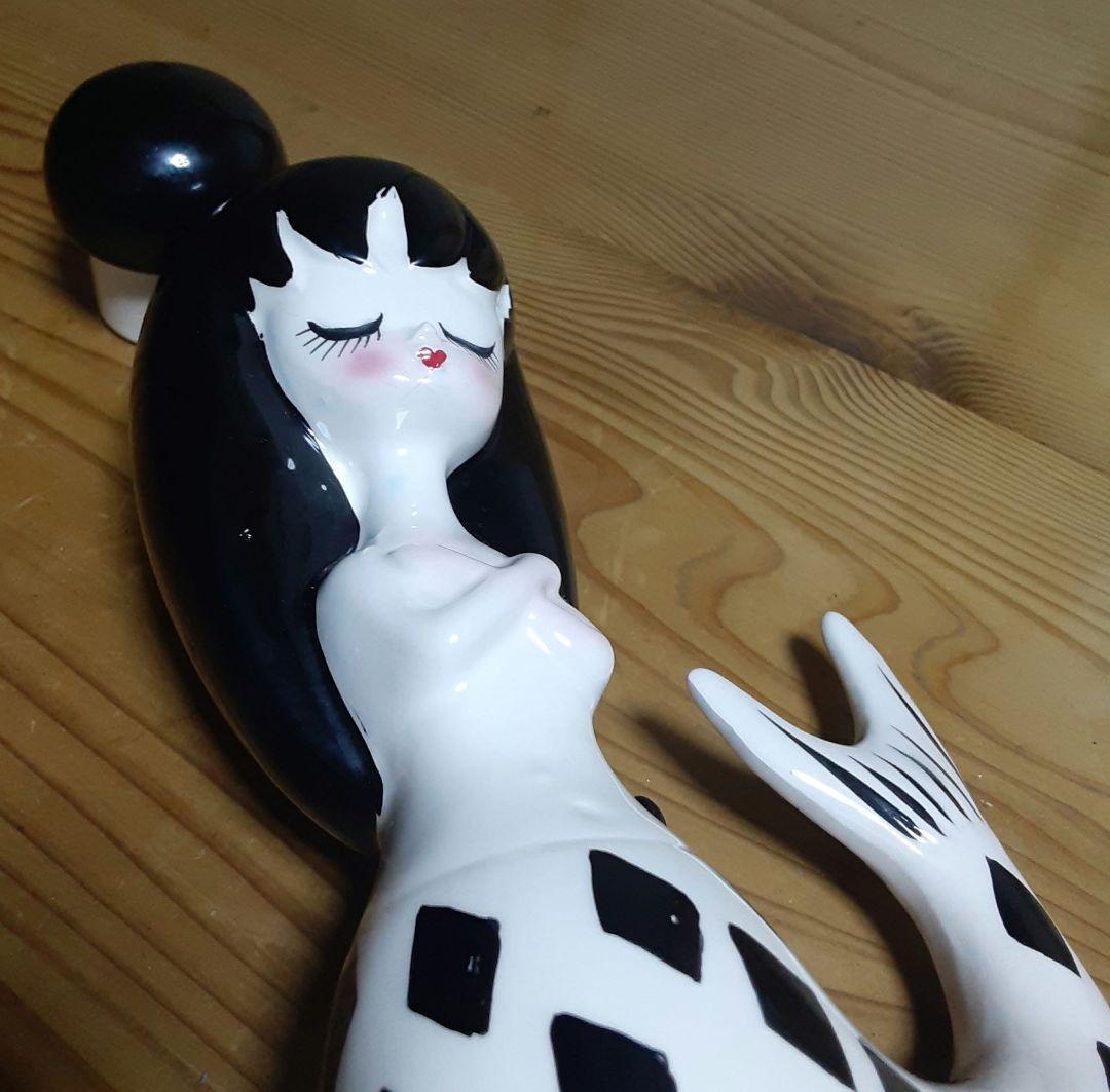 RUNE　内藤ルネ　人魚姫　マーメイド　陶器　黒