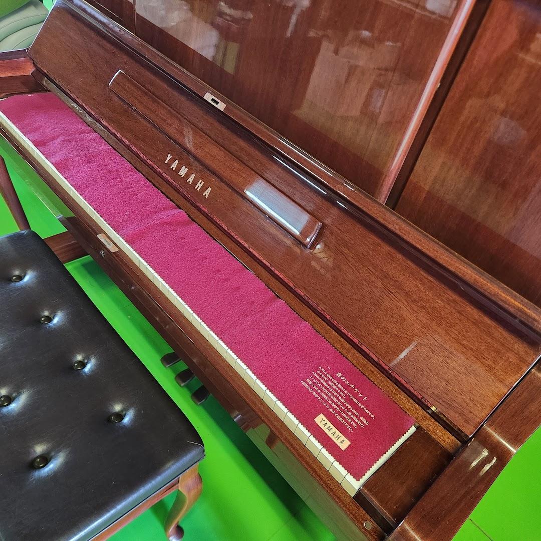 YAMAHA W106B アップライトピアノ 猫脚 木目 椅子付き ヤマハ