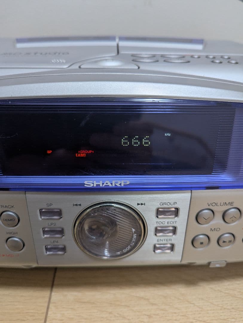 希少SHARP MD/CDシステム MD-F250-A ラジカセ　コンポ