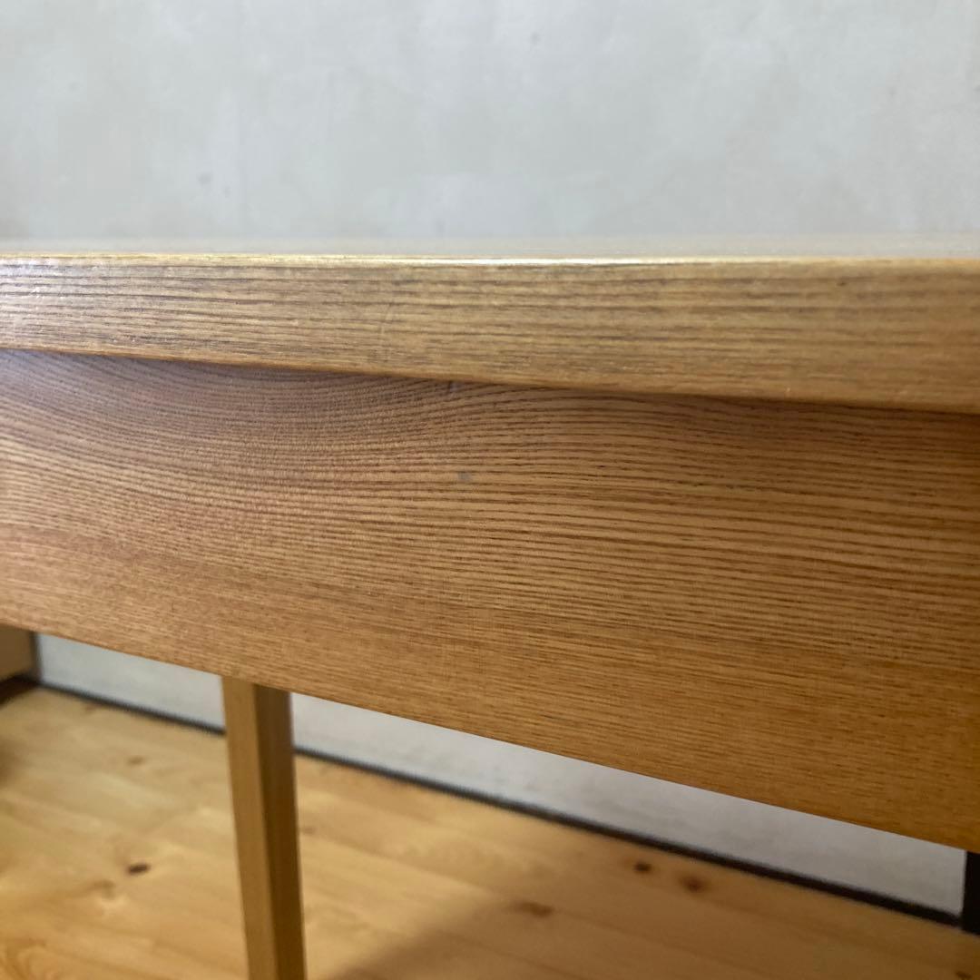 無印良品　タモ材　学習机　木製テーブル　引き出し付き