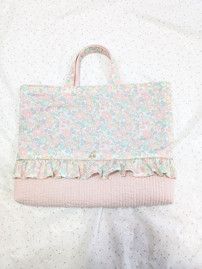 リバティ　レッスンバッグ上履き入れ体操服袋 ハンドメイド　ベッツィ×ヌビ