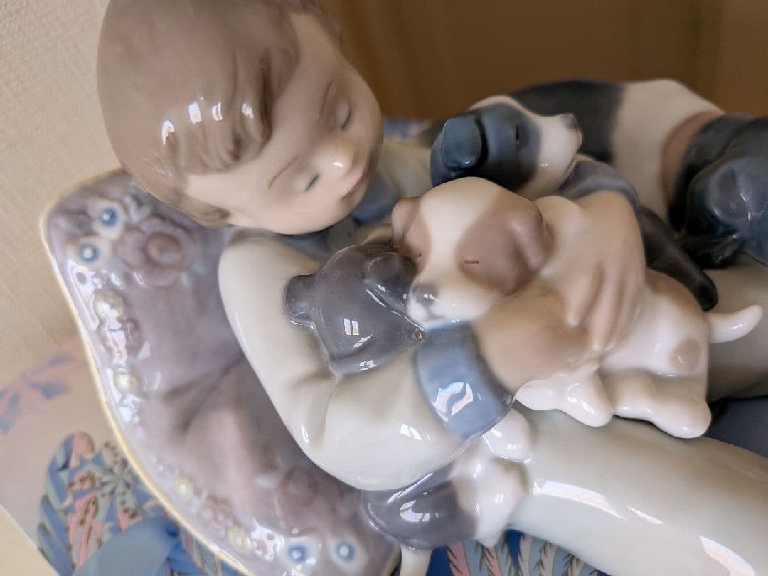 ◯LLADRO リヤドロ　みんなおねんね　犬　子犬　廃盤　フィギュリン◯