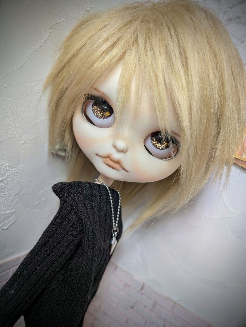 夜*ん様 カスタムアイシードール✦︎男の子✦︎アウトフィット付き✦︎首傾げ