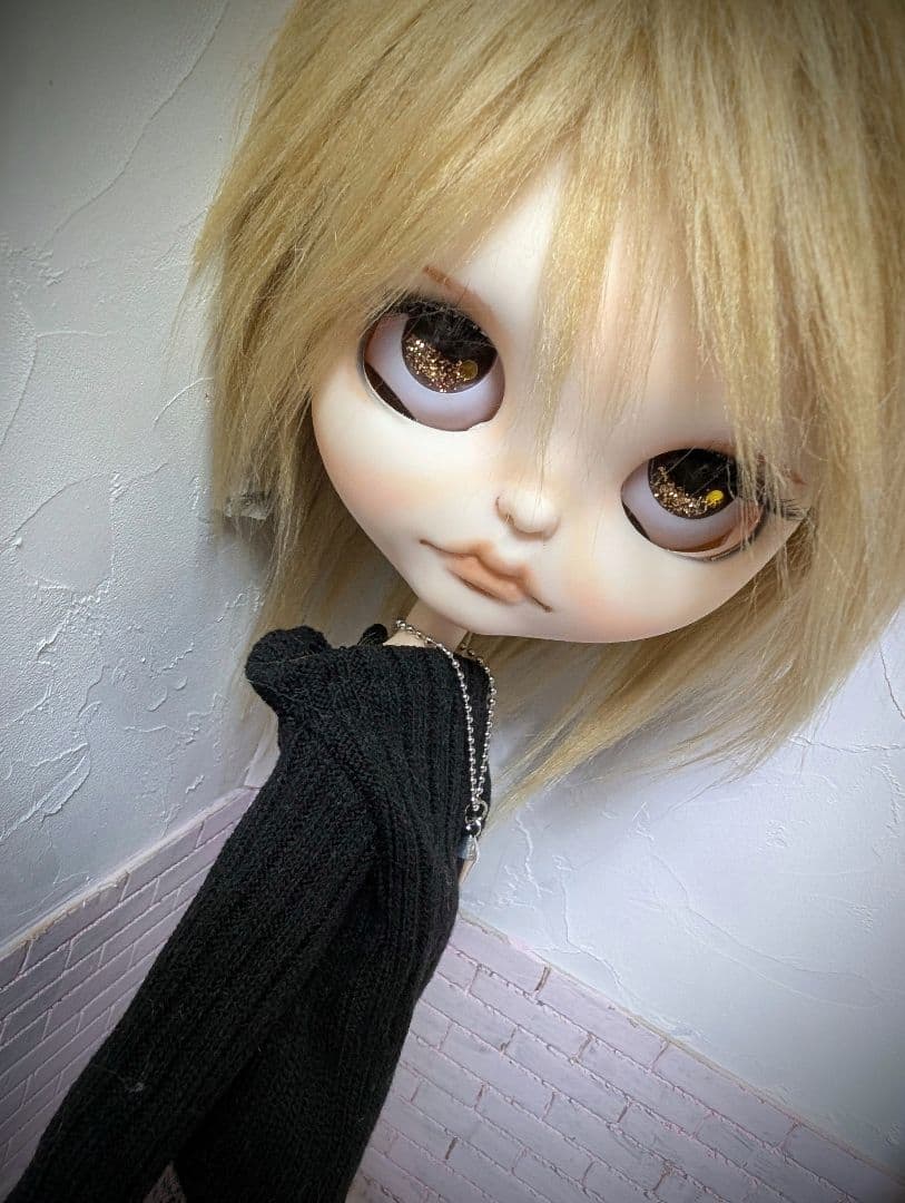 夜*ん様 カスタムアイシードール✦︎男の子✦︎アウトフィット付き✦︎首傾げ