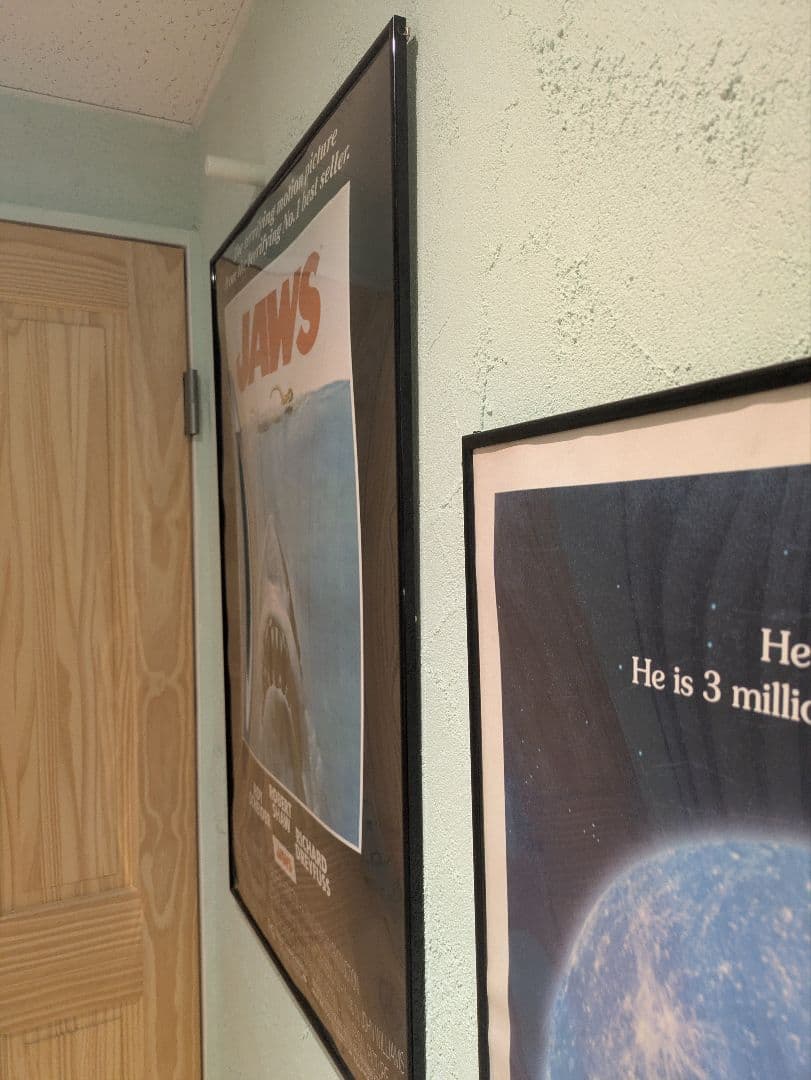 値下げ【フレーム付き】JAWS ジョーズ 映画ポスター特大サイズ 92×62cm