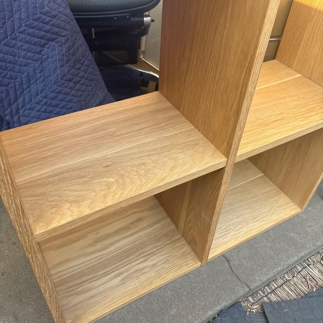 無印良品 木製スタッキングシェルフ 引出し付き ナチュラル