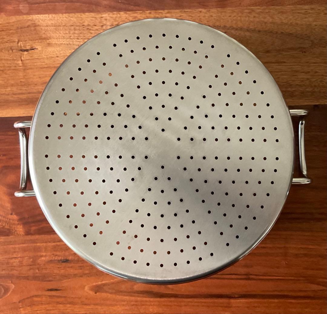 ジオプロダクト 蒸し器付き両手鍋 25cm 日本製 ステンレス