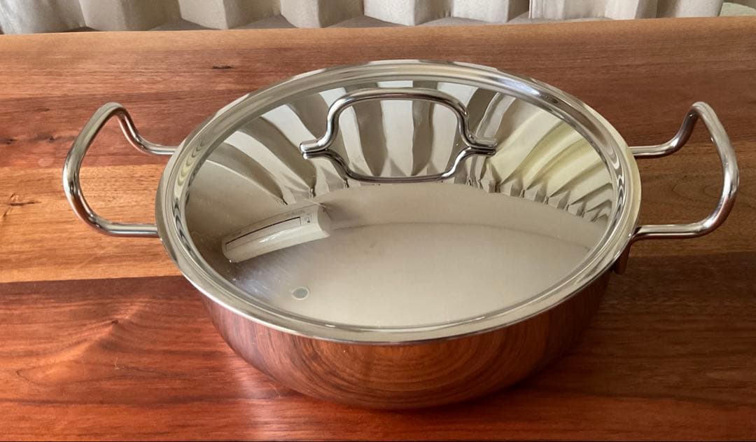 ジオプロダクト 蒸し器付き両手鍋 25cm 日本製 ステンレス