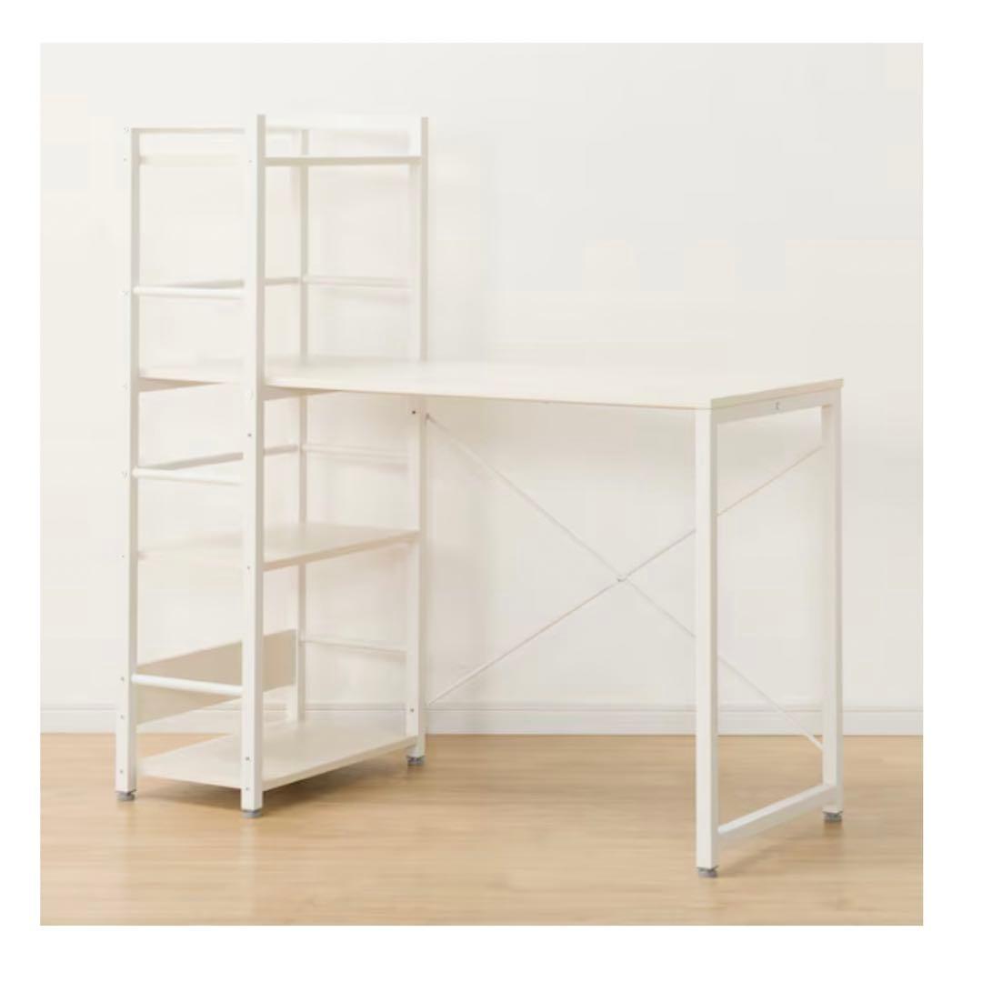 ニトリ　システムデスク　ホワイトウォッシュ