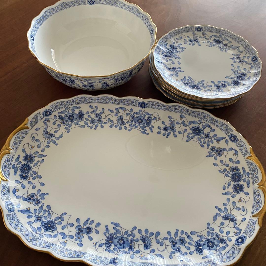 美品　NARUMIミラノ　オードブル皿・ サラダボール・19cm平皿5枚