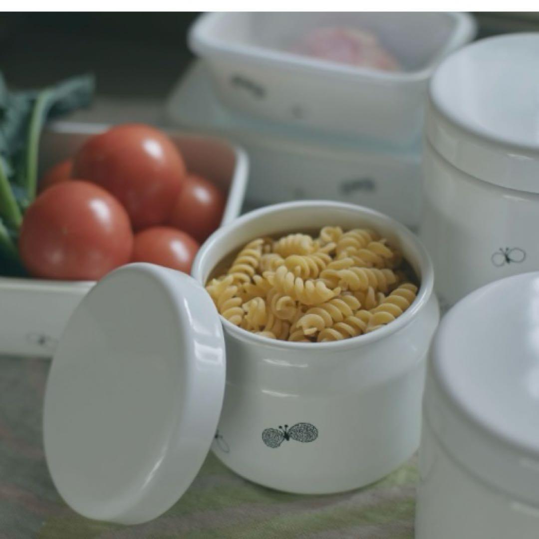 ミナペルホネン　野田琺瑯　3個セット　缶　ちょうちょ　SML 新品　ツツ