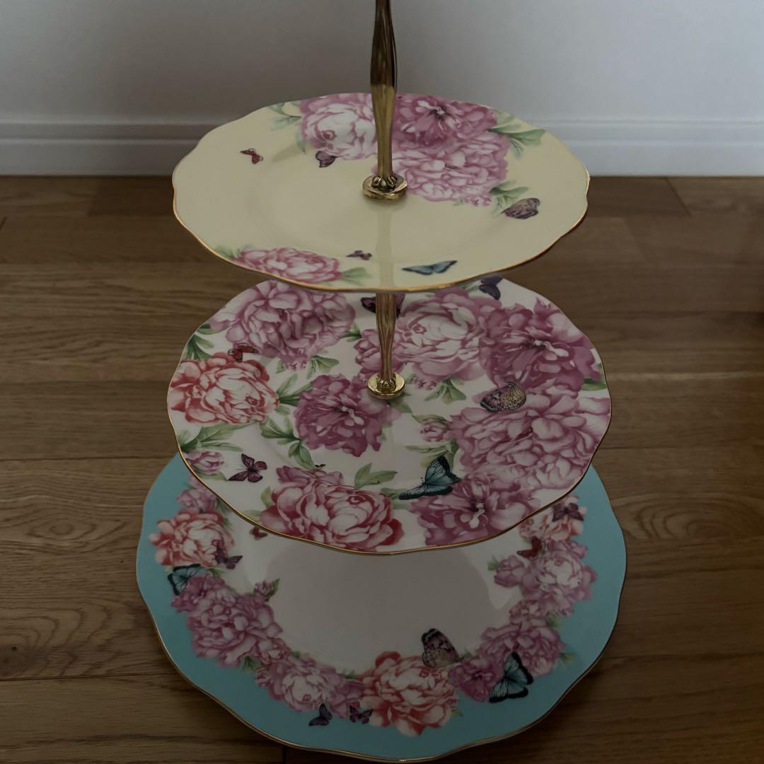 ロイヤルアルバート ミランダカー ケーキスタンド  