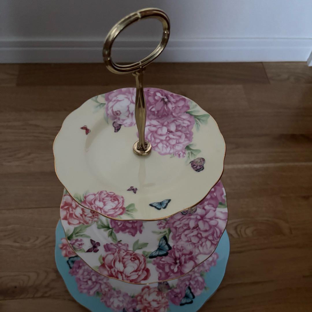 ロイヤルアルバート ミランダカー ケーキスタンド  