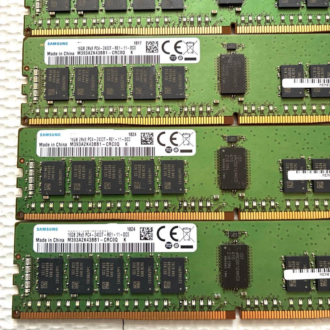 SAMSUNG製サーバ用メモリDDR4 16GB 10枚同梱　#E