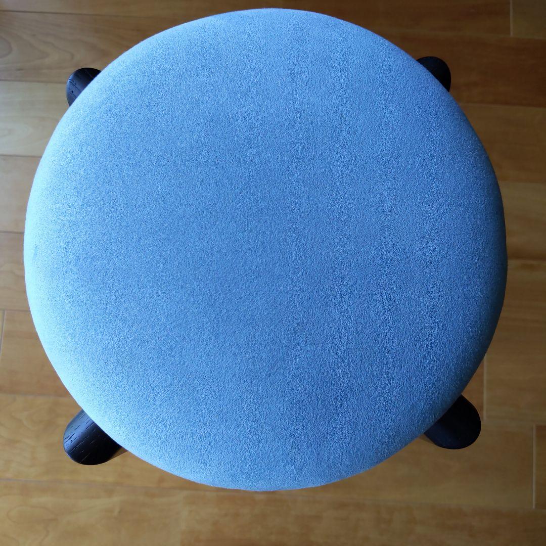 匠工芸マシュルームスツール青い布製クッション