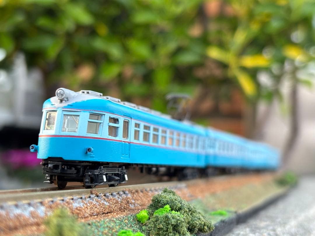 広窓流電モハ52 アイスキャンディー色　KATO改造　4両セット　他サイト出品中